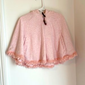 Girls hooded poncho